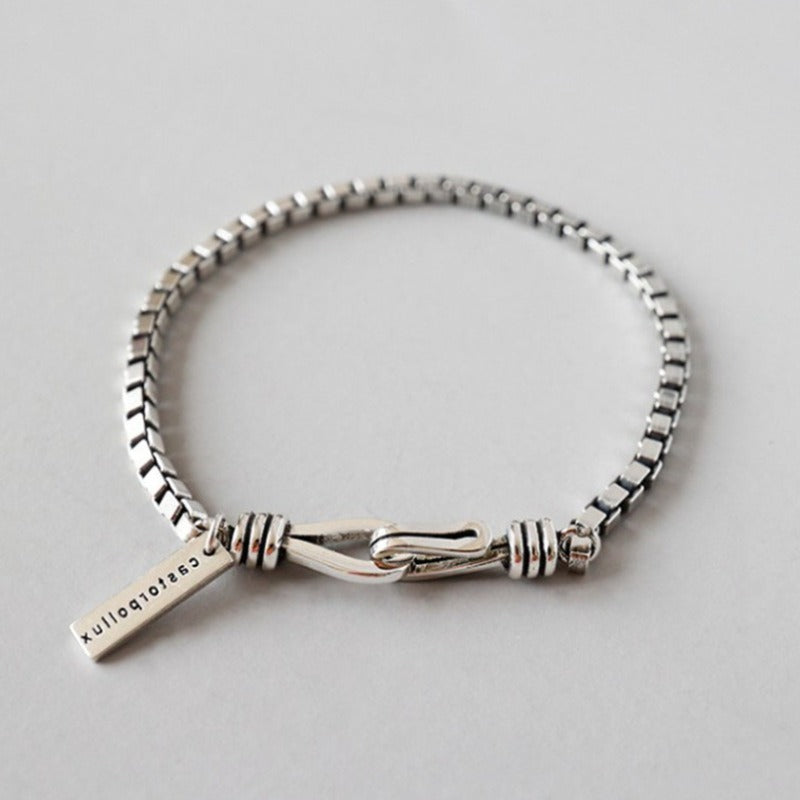 Vintage Box Chain Cross Bracelet, With A Unisex Design, Suitable For Daily Wear And Social Occasions , A Stylish Accessory For All Seasons - 5 - CJ