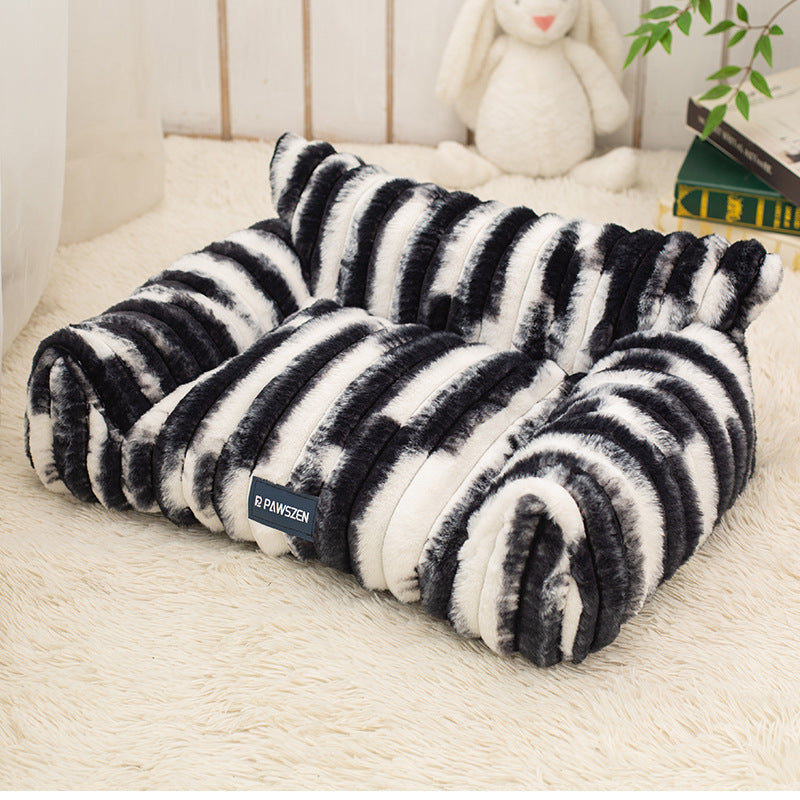 Large Pet Sofa Bed Plush Pet Bed - 0 - CJ