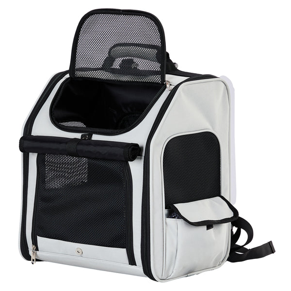 Pet Carrier Backpack, Expandable Cat Dog Carrier With Back Extension, Breathable Mesh Travel Backpack For Small Dogs Cats, Soft - Sided Pet Backpack Holds Up To 26 Lbs - 5 - CJ