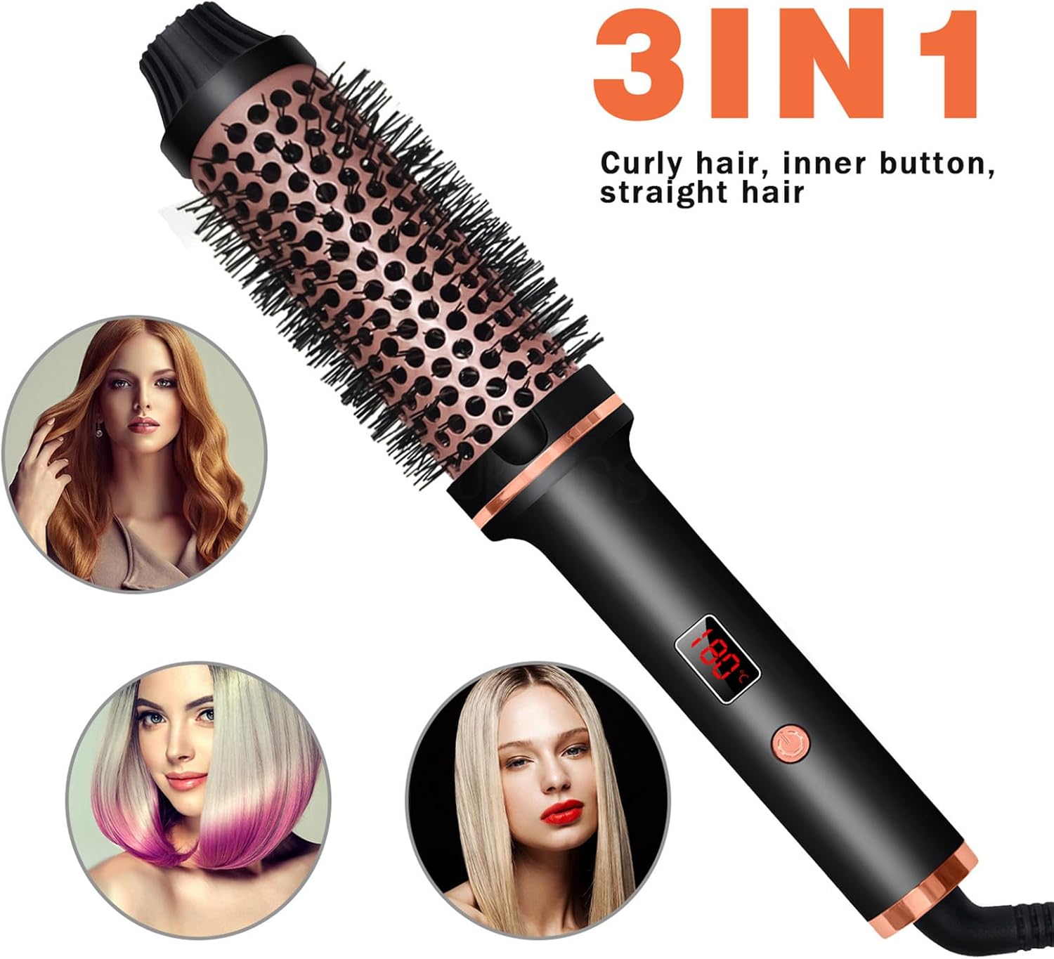 Hot - Air Brushes Thermal Brush 1.5 Inch Curling Iron Volumizing Brush - 5 - CJ