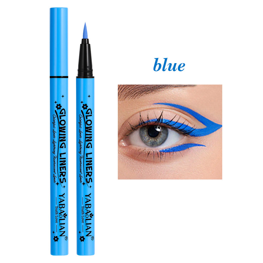 Eyeliner Fluorescent Makeup Waterproof And Sweatproof - 0 - CJ - Blue - CJYD210250905EV