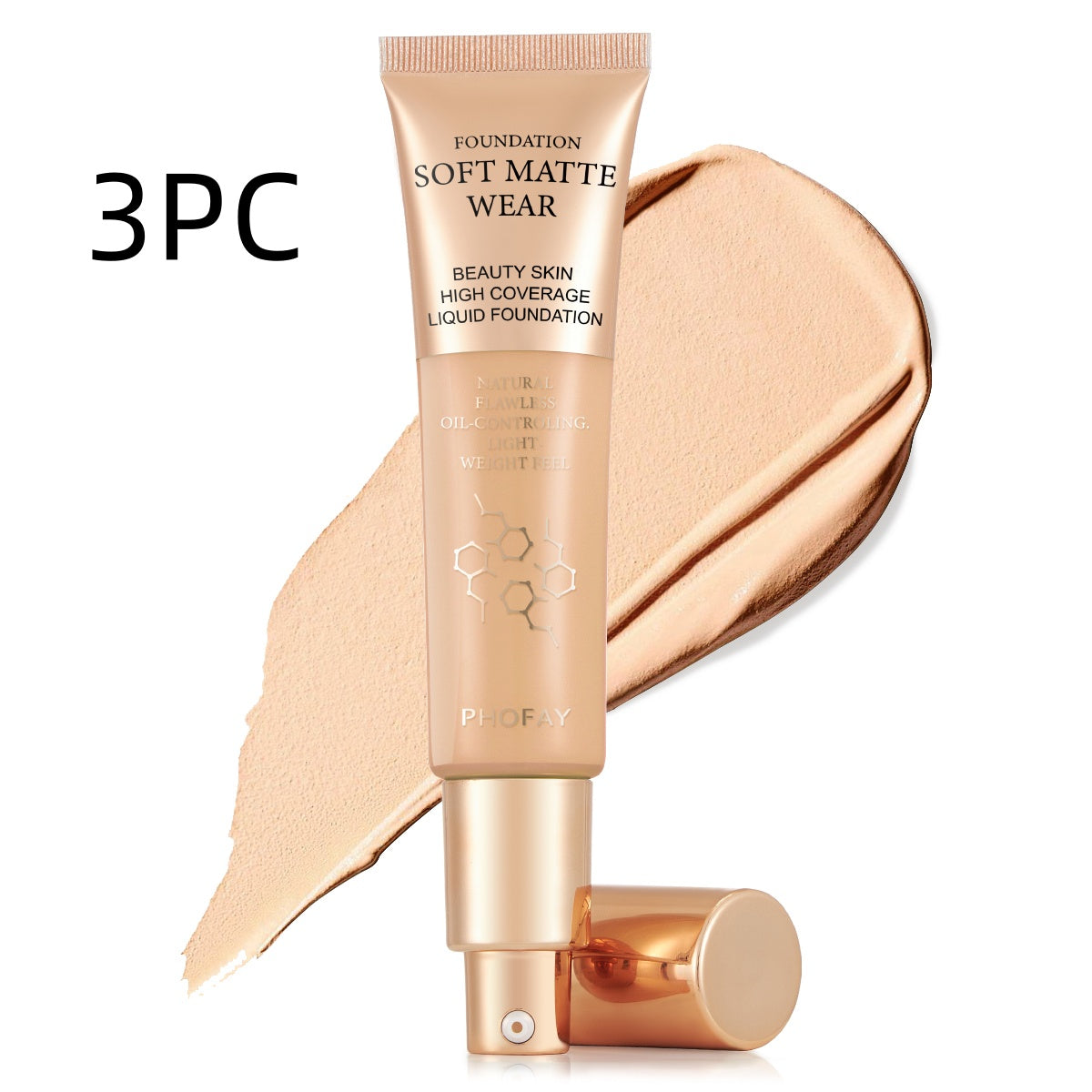 PHOFAY Full Coverage Foundation - 4 - CJ - 03 3PC - CJCZ212019626ZA