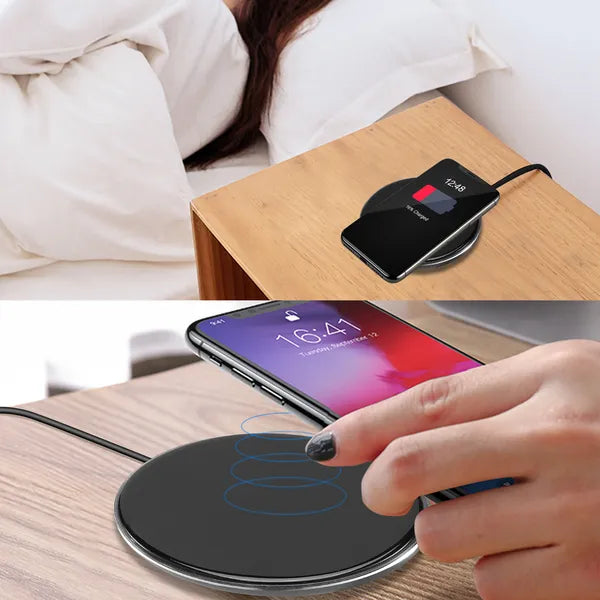 Wireless Charger Qi - Certified Ultra - Slim 5W Charging Pad For IPhone XS MAX/XR/XS/X/ 8/8 Plus - 5 - CJ