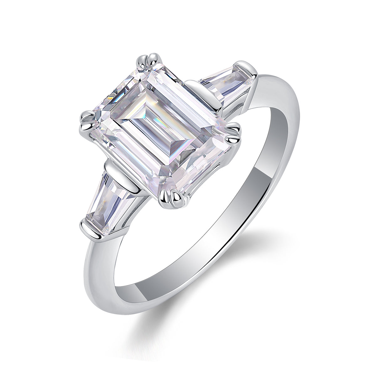 1Starry Sky Mirror - A Fashionable Diamond Jewelry Piece Set With Moissanite S925 Sterling Silver And Platinum Diamond Ring Prohibit TikTok sales - 5 - CJ