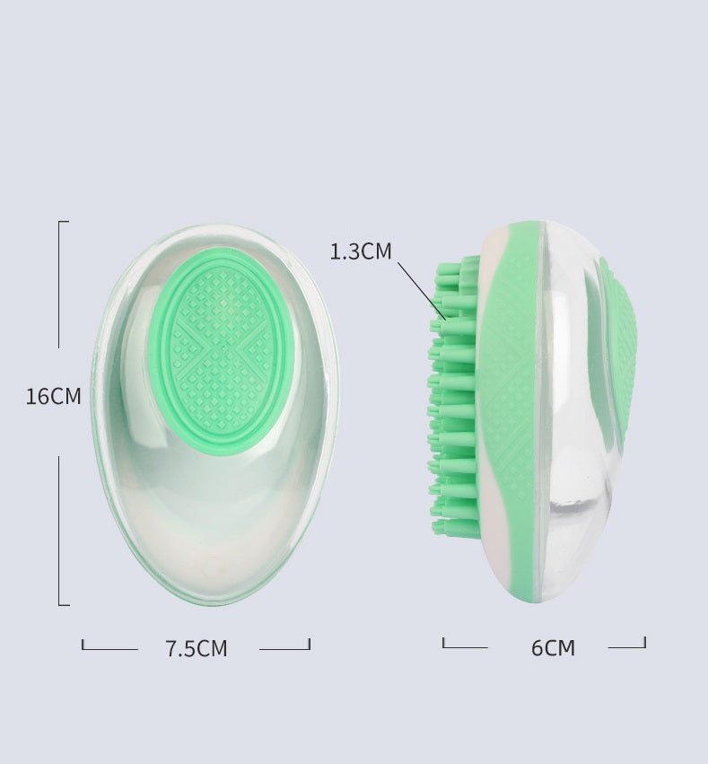 Dog Cat Bath Brush 2 - in - 1 Pet SPA Massage Comb Soft Silicone Pets Shower Hair Grooming Cmob Dog Cleaning Tool Pet Products - 0 - CJ
