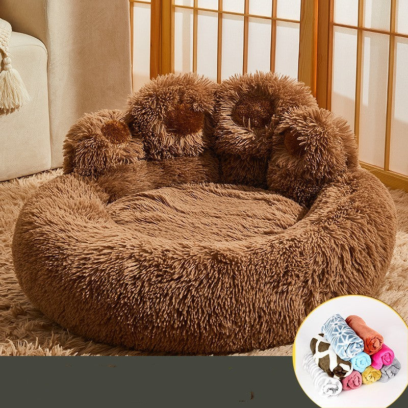 Kennel Warm Medium Large Dog Corgi Golden Retriever Bed Fleece - lined Sofa Mattress - 0 - CJ