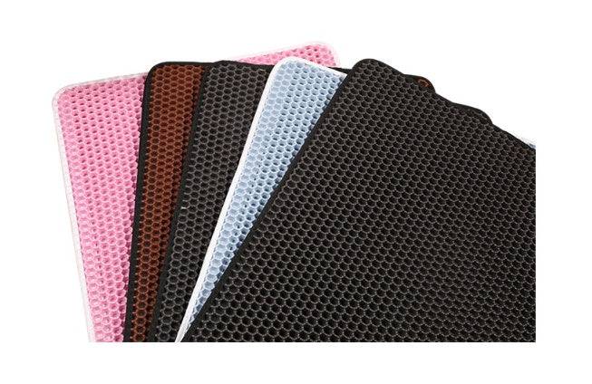 Pet Cat Litter Mat Pet Supplies EVA Double Cat Litter Mat - 0 - CJ