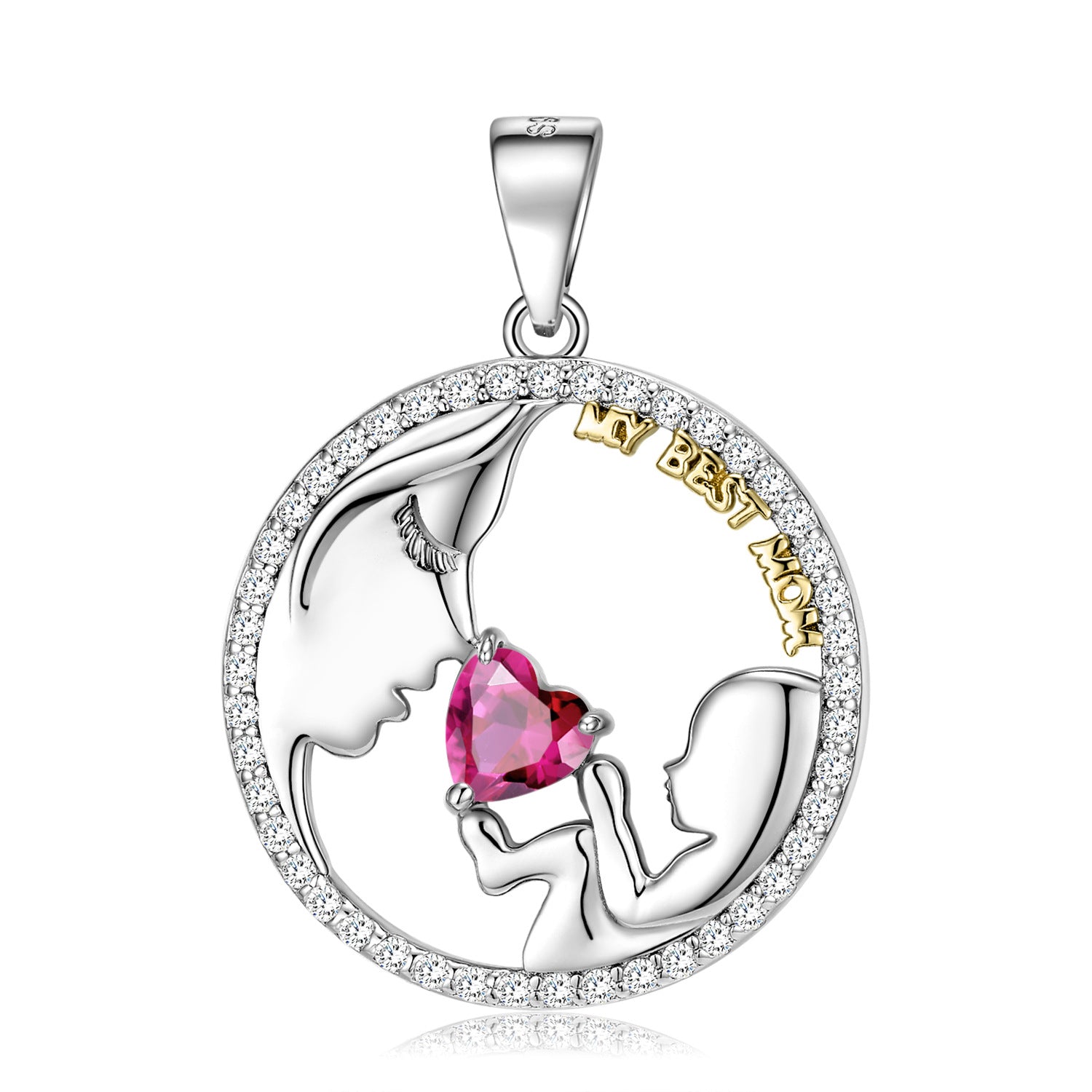 S925 Sterling Silver Mom&baby Necklace Mother's Day Series Ins Style Sweater Chain - 4 - https://x.com/titan_prim62775J - PNC00837 - CJJE1599731 - PNC00837
