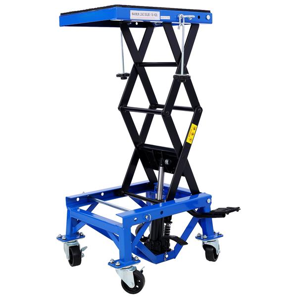300 Pound Hydraulic Motorcycle Scissor Jack Lifting Foot Wheel Suitable For Small Off - road Vehicles, Blue, Prohibited PlatformTemu - 5 - cjdropshipping
