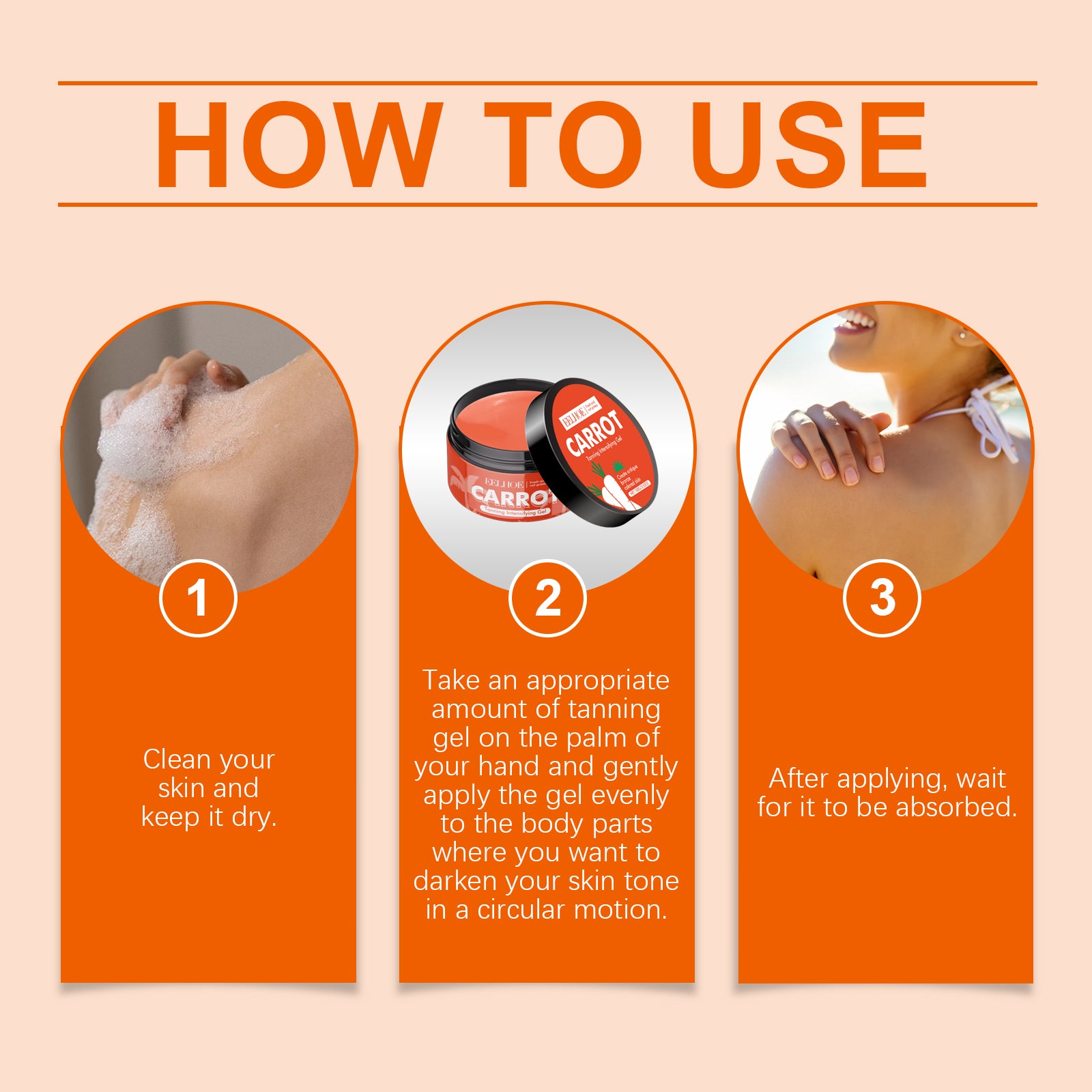 Eelhoe Carrot Black Gel Equalizes Skin Tone And Creates A Healthy Cream For Wheat Skin - 5 - CJ