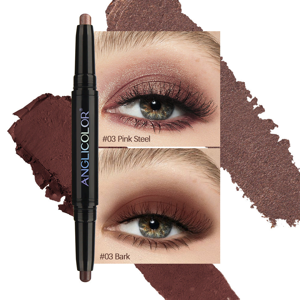 Double - headed Smudger Pearl Waterproof Not Smudge Brightening - 0 - CJ - 03 Pink SteeladdBark - CJYD211763703CX