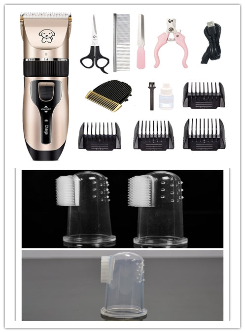 Dog Shaver Pet Teddy Cat Shaving Dog Hair Professional Hair Clipper - 0 - CJ - Style D white 3pcs - CJJJCWGY01635 - Style D white 3pcs