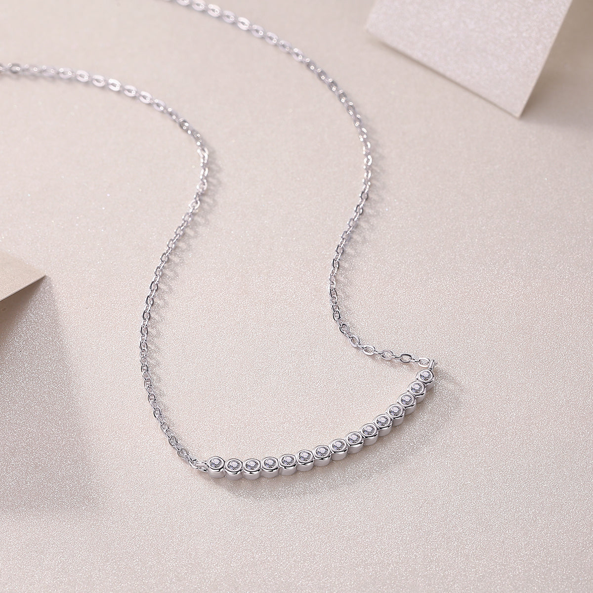 1Floating World - Fashionable And Luxurious Diamond Jewelry Pendant Set With Moissanite S925 Sterling Silver And Platinum - plated Prohibit TikTok sales - 5 - cj