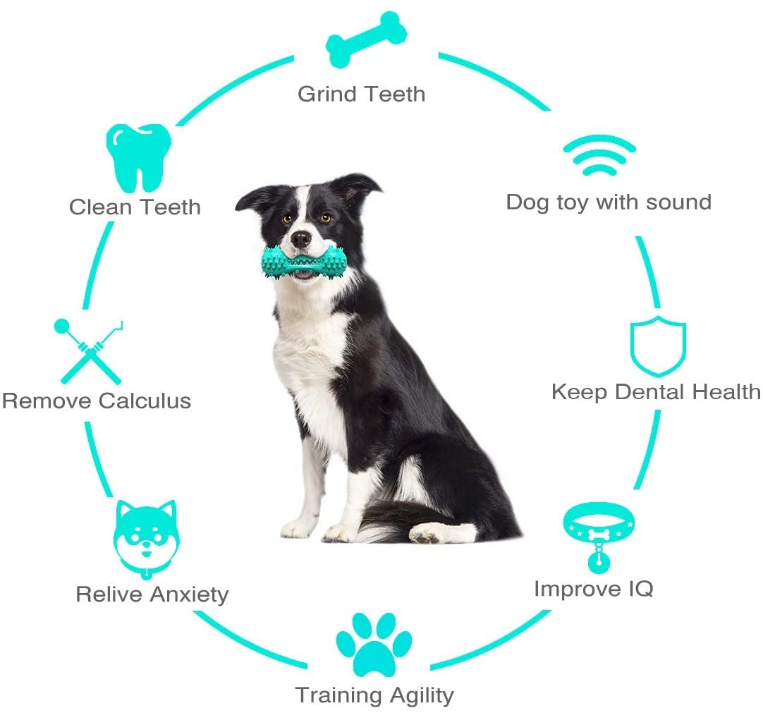 Pet Dog Cleaning Chew Toys For Aggressive Dogs Rubber Molar - 5 - CJ