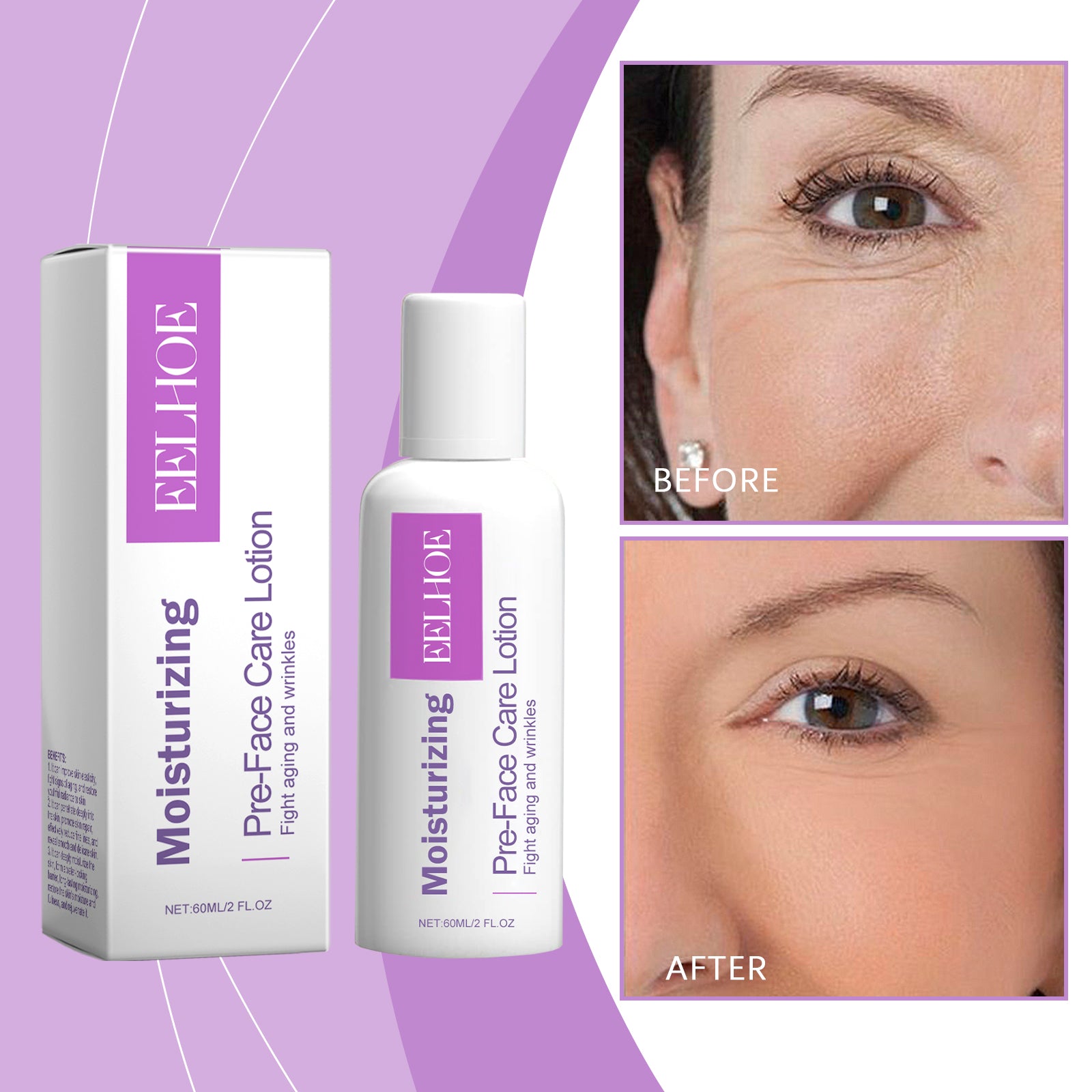 Eelhoe Moisturizing Lotion, Aloe Vera Essence Hydrates And Lightens Fine Lines, Firming Skin, Refreshing And Not Greasy - 5 - CJ