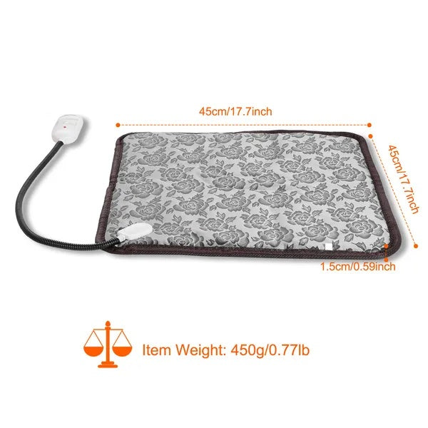 Pet Heating Pad Dog Cat Electric Heating Mat Waterproof Adjustable Warming Blanket - 5 - CJ