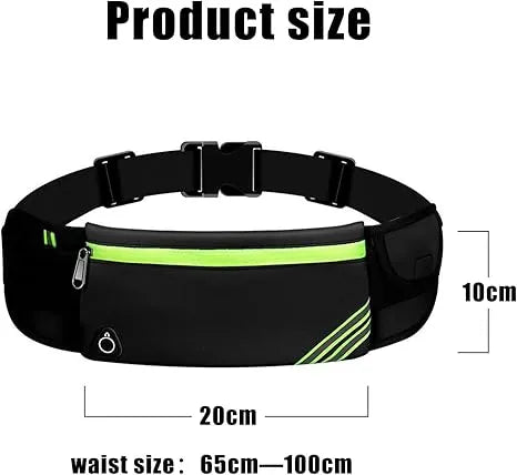 Running Belt For Women & Men Ultra Light Bounce Waist Reflective Adjustable Bag Holder For Cell Phone For Jogging Running Hiking Travel And Gym - 5 - CJ