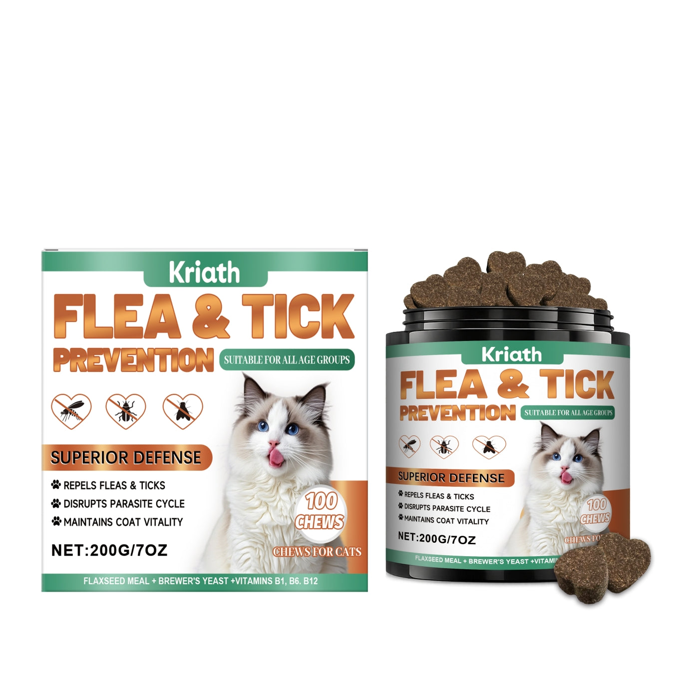 Cat Skin Healthy Chewable Tablets - 0 - CJ