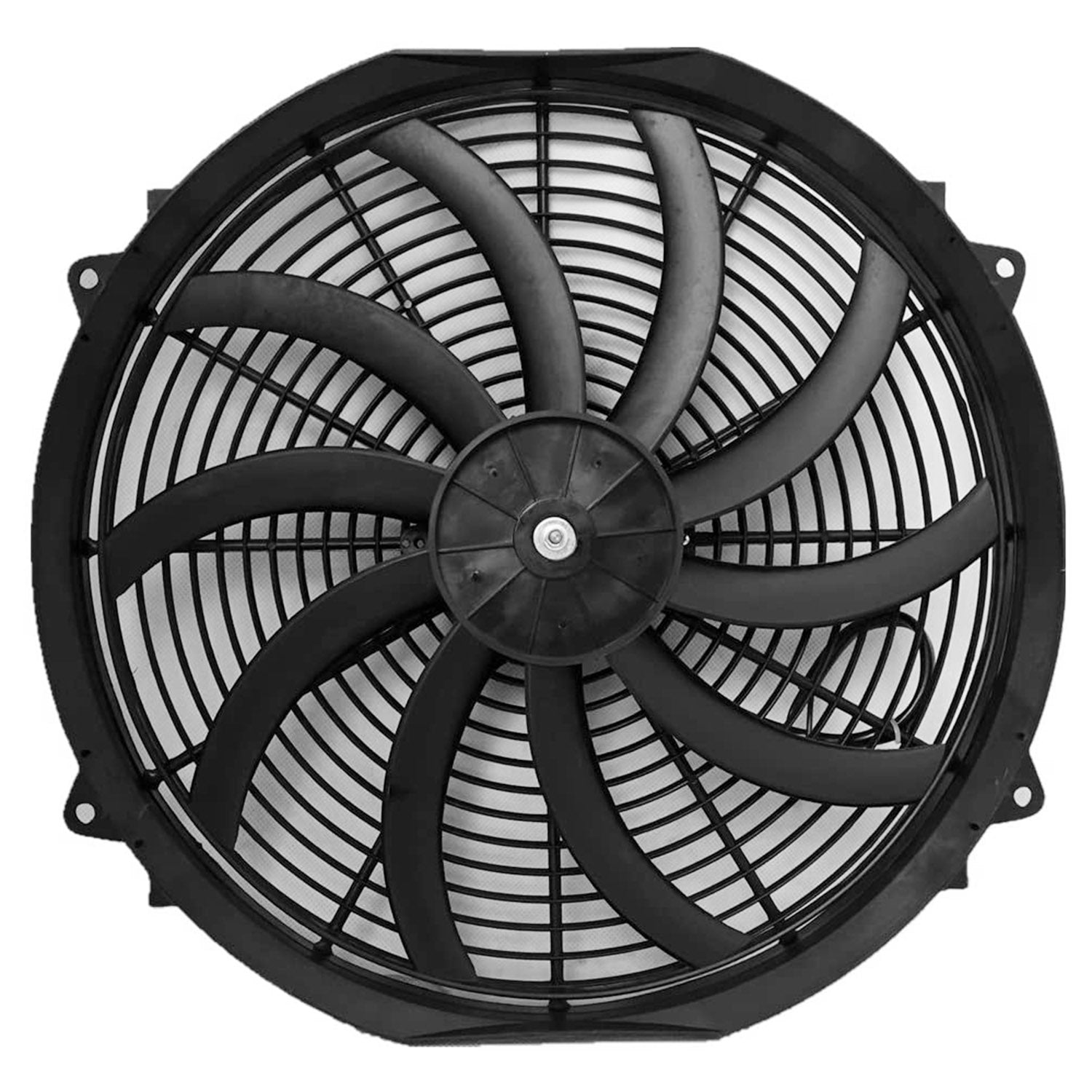 16 Inch Electric Radiator Cooling Fan 12V 120W 10 Blades Car Thermostat Kit With Mounting Kit - 5 - CJ