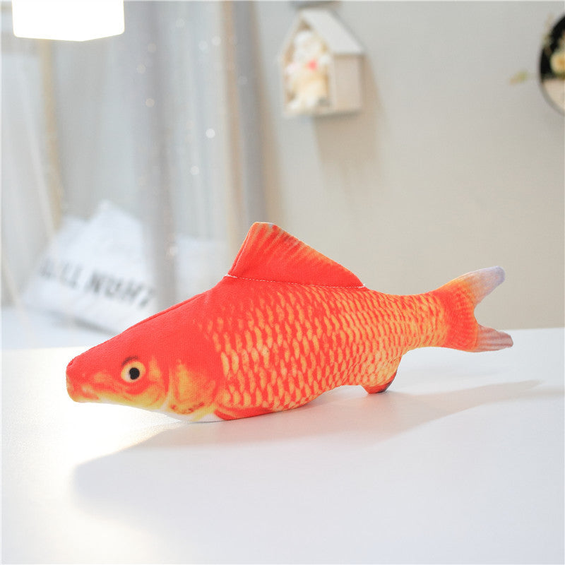 Without Cat Nip Version - Electric Jumping Fish Simulation Electric Fish Toy - 0 - CJ - Carp - CJWJWJMR00725 - Carp