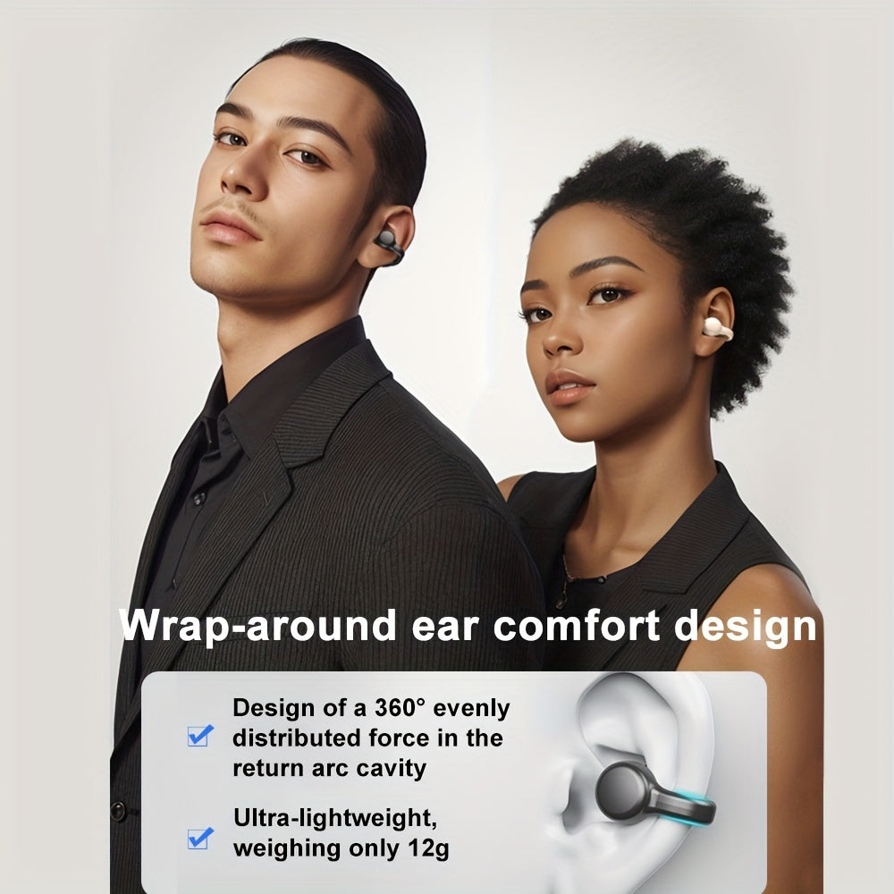 Wireless Open - back Headphones, Bluetooth Clip - on Earbuds, Sports Headphones, Ultra - lonoBattery Life, Unisex, Suitable For Everyday Wear, Christmas Gift, Birthday Gift. - 5 - CJ