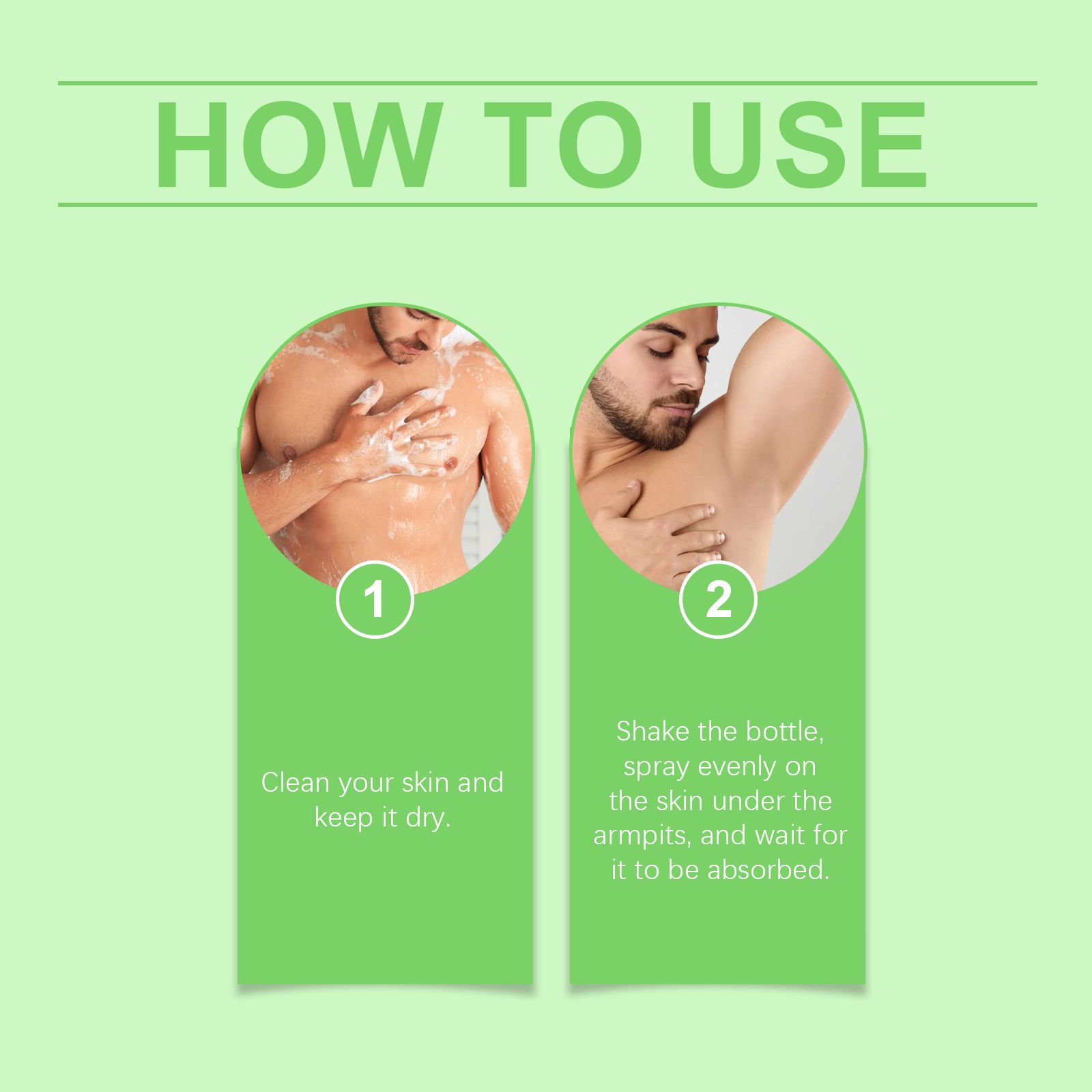 OUHOE Underarm Treatment Spray, Lasting Fragrance Improve Body Odor Underarm Odor Clean And Moisturizing Body Care - 5 - CJ