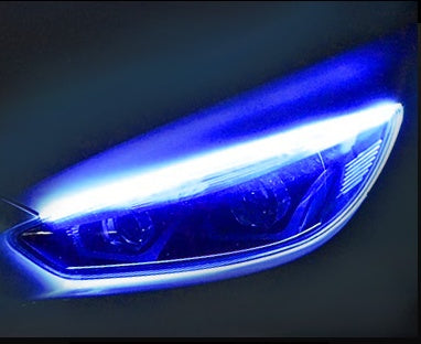 Car Light Turn Signal Led Strip Car LED Daytime Running - 0 - CJ - Blue to Yellow 2pcs - 45cm - CJQCQCQC00624 - Blue to Yellow 2pcs - 45cm