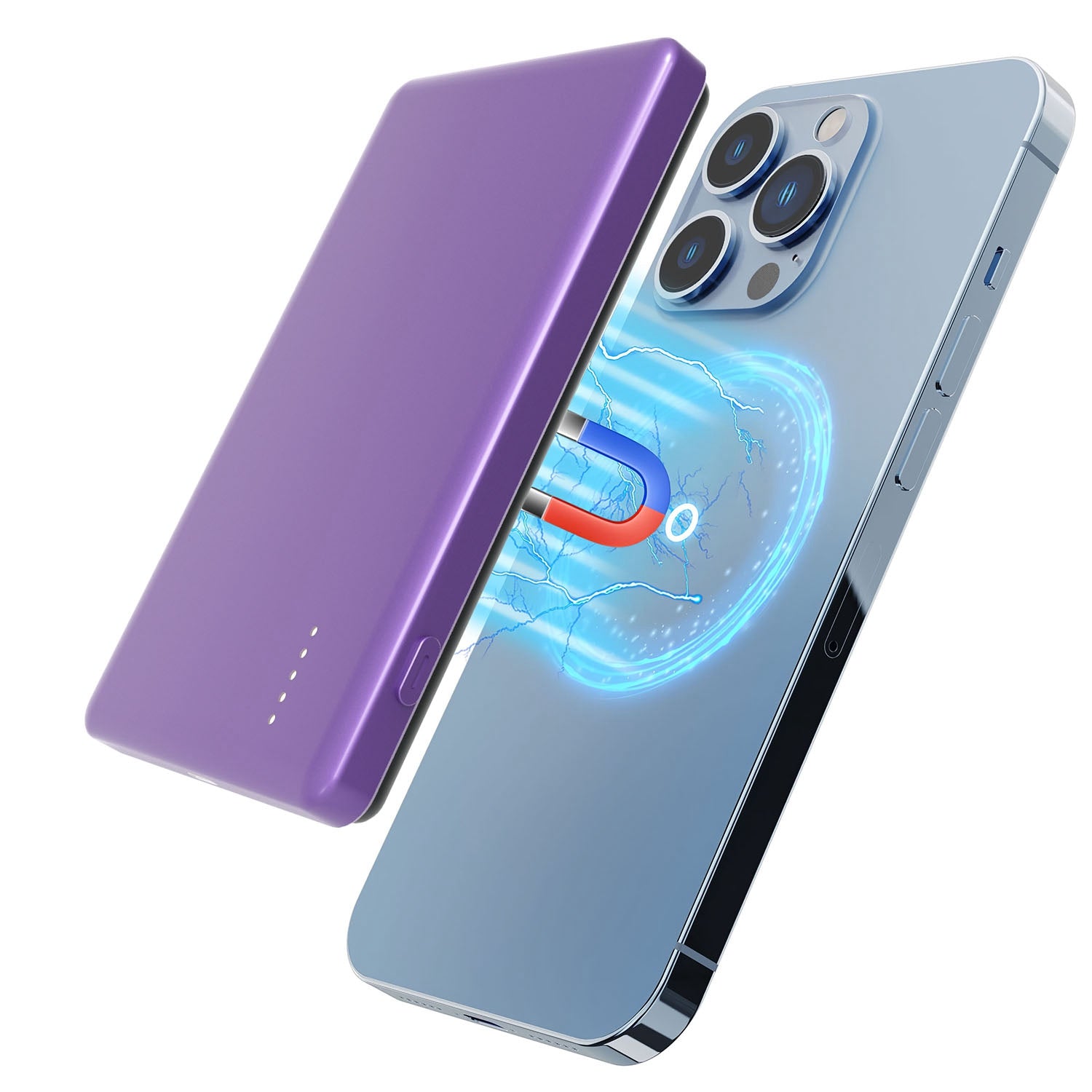 2 In 1 5000mAh 8MM Slim MagSafe Wireless Power Bank PD20W Magnetic Fast Charger Portable Phone Charger Fit For IOS Phone 15 14 13 12 Series And More - 5 - CJ