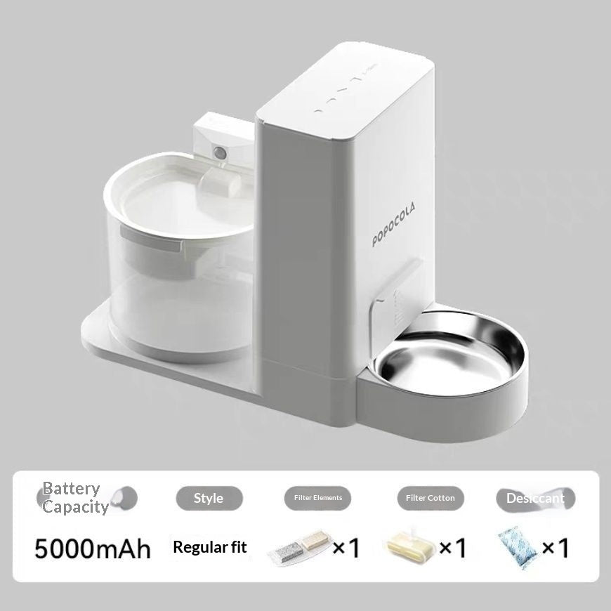 Wireless Thermostatic Cat Water Dispenser With 2 - in - 1 Drinking Feature - 0 - CJ