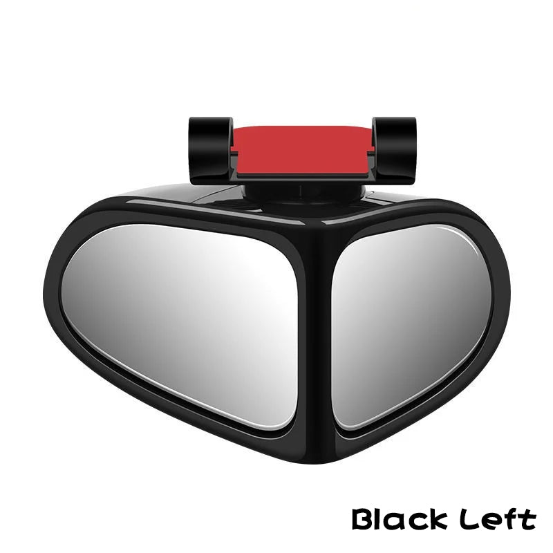 Car Reversing Small Round Mirror Front And Rear Wheel Wide - Angle Mirror Double - Sided Auxiliary Rearview 360 Adjustable Wide Angle Side Rear View Mirror For Car - 5.0 - CJ