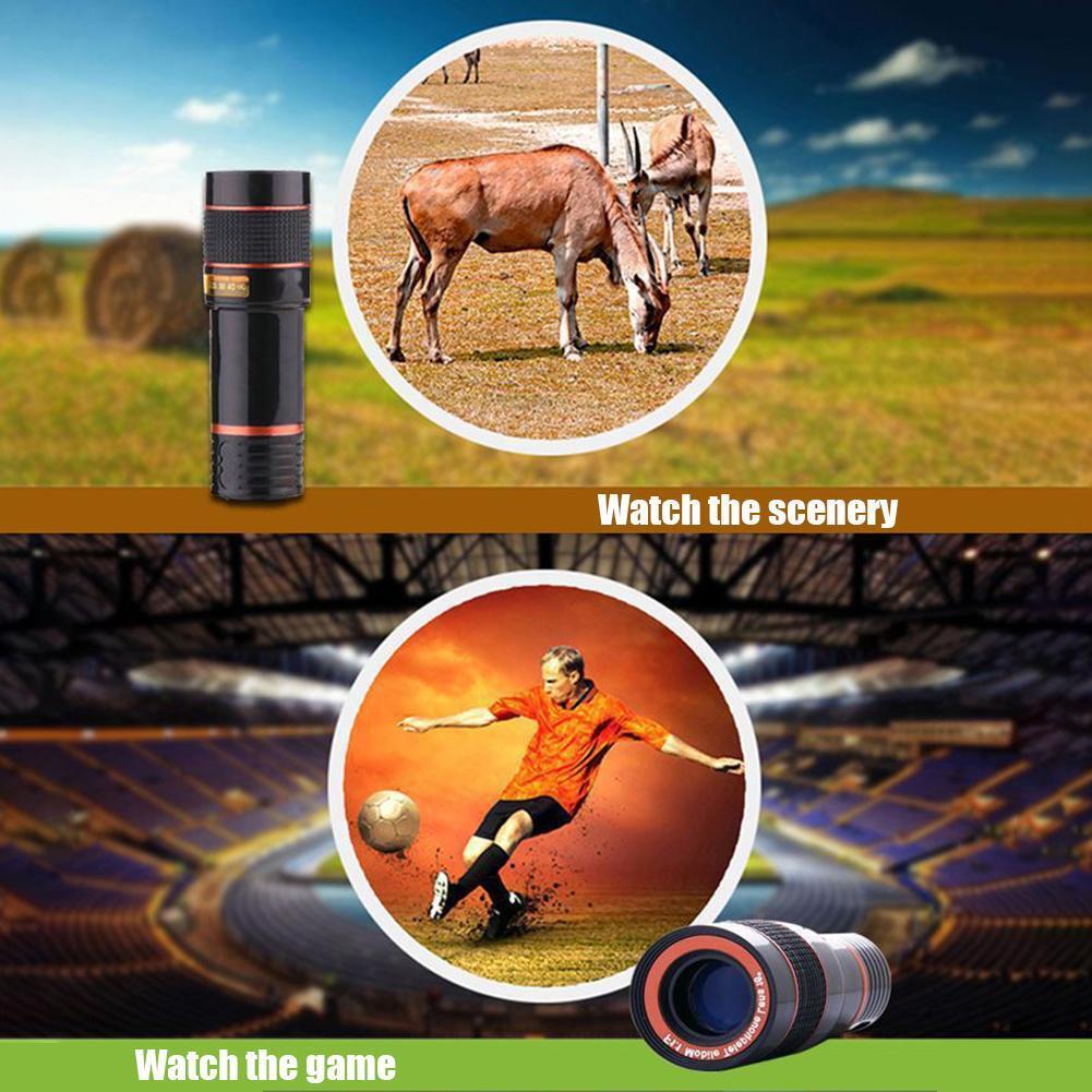 HD 8X Clip On Optical Zoom Telescope Camera Lens For Universal Mobile Cell Phone - 5 - CJ