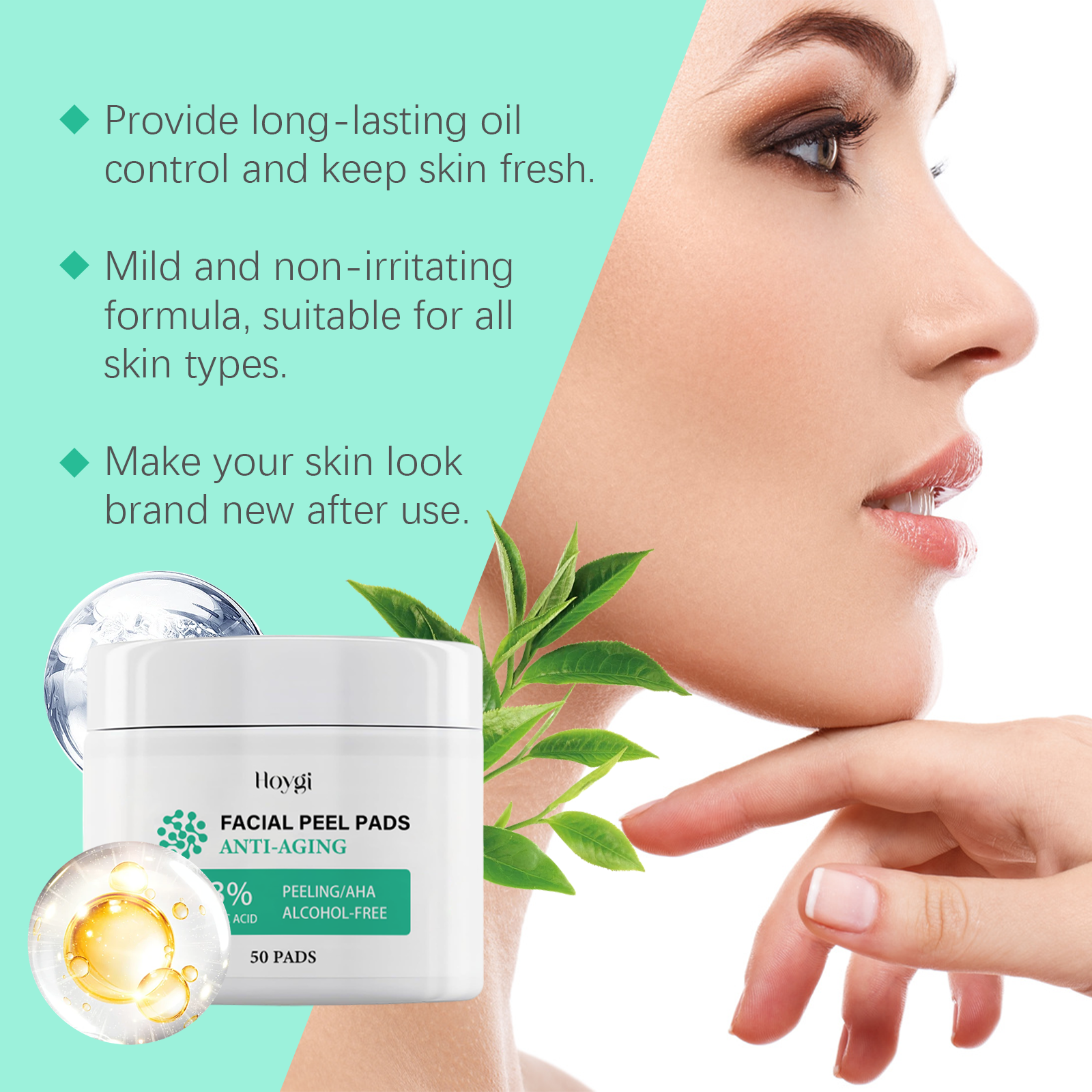 Hoygi Salicylic Acid Care Patch Oil Control Refreshing Gentle Clean Care Skin Hydrating Moisturizing Cleanser - 5 - CJ