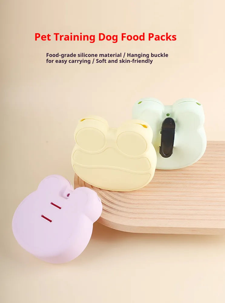 Pet Training Treat Pouch With Food - Grade Silicone – Soft, Skin - Friendly Dog Treat Bag With Hanging Buckle For Easy Carrying – Ideal For Puppy Training And Outdoor Activities - 5 - CJ