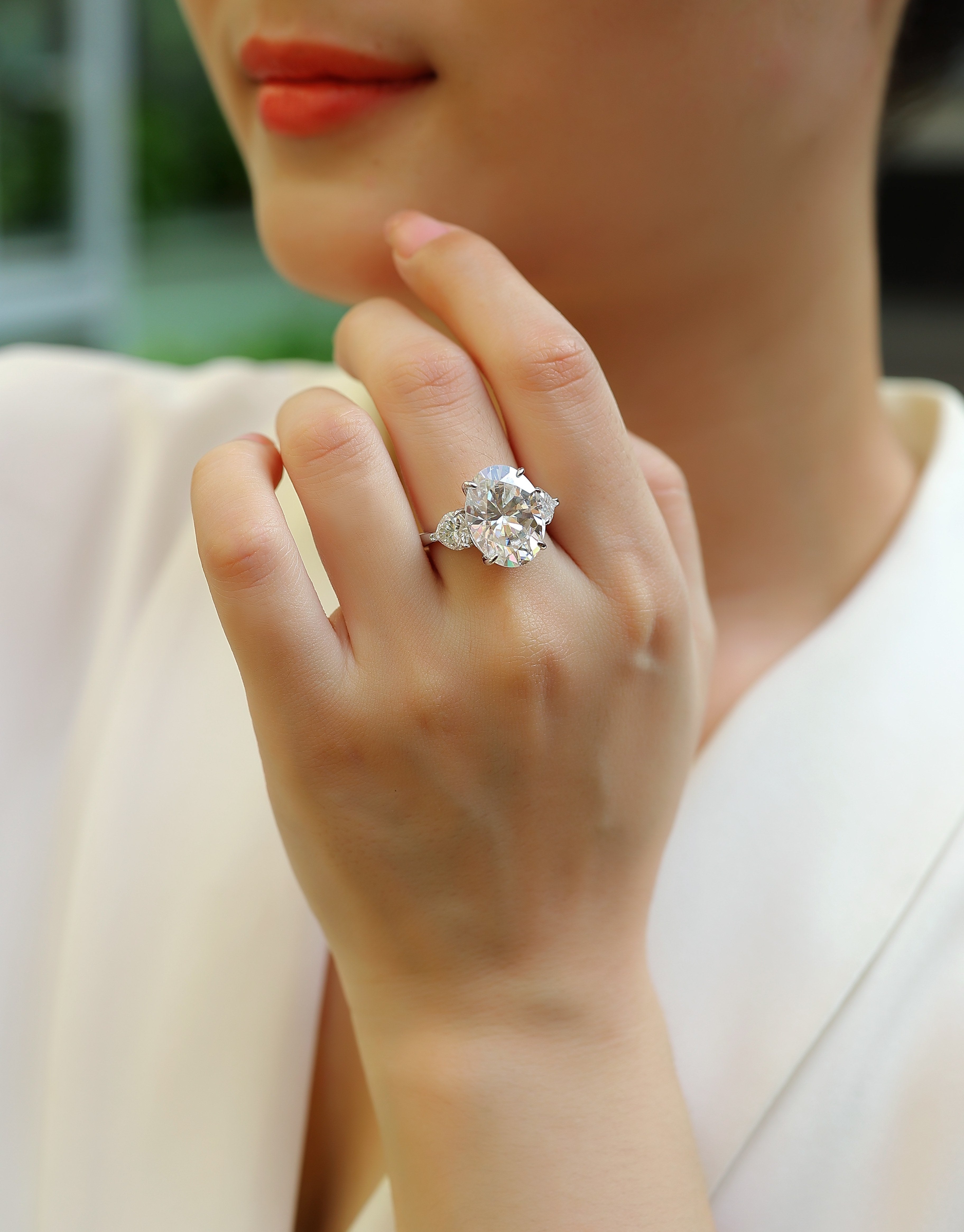 1Soul Resonance - A Fashionable And Luxurious Jewelry Accessory Set With Moissanite S925 Sterling Silver And Platinum - plated Diamond Prohibit TikTok sales - 5 - CJ