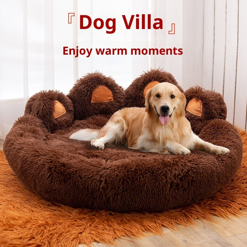 Plush Kennel Thickened Pet Bed Large Pet Mat - 0 - CJ