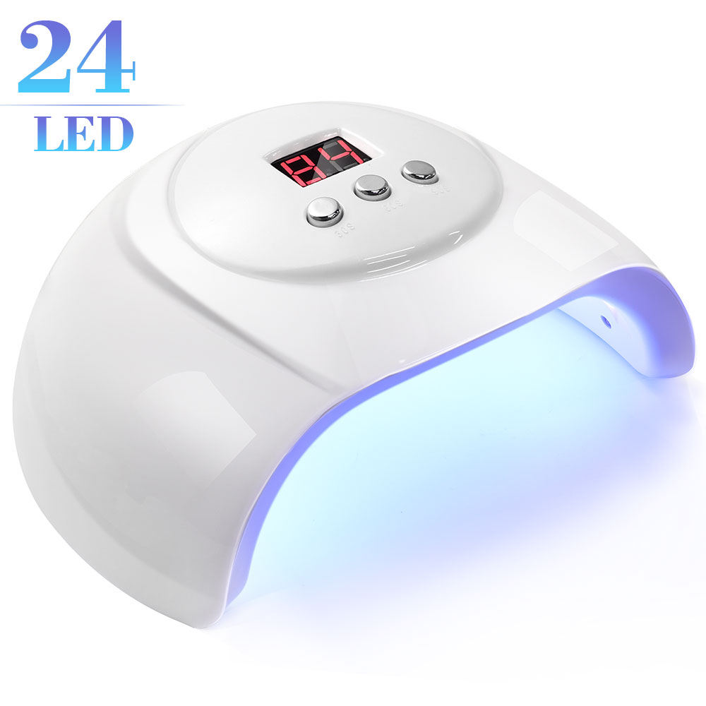 UV LED Nail Lamp Professional Nail Dryer For Gel Polish Led Lamp For Gel Nails 3 Timers White - 5 - CJ