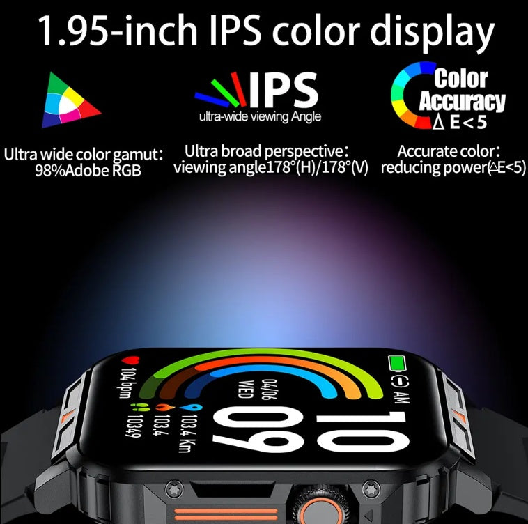 L81 Outdoor Sports Square Smartwatch Answer Call Big Battery Fitness Tracker Waterproof Smartwatch Men For IOS Android - 5 - CJ
