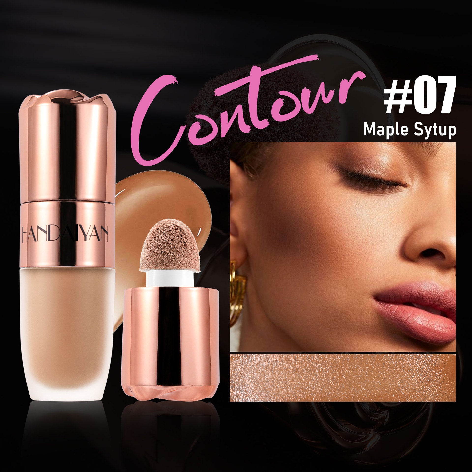 Highlighter Repair 8 - color Three - dimensional Easy To Apply - 0 - CJ - 7.6ML - Highlight Contour Liquid 07 - CJYD224384607GT