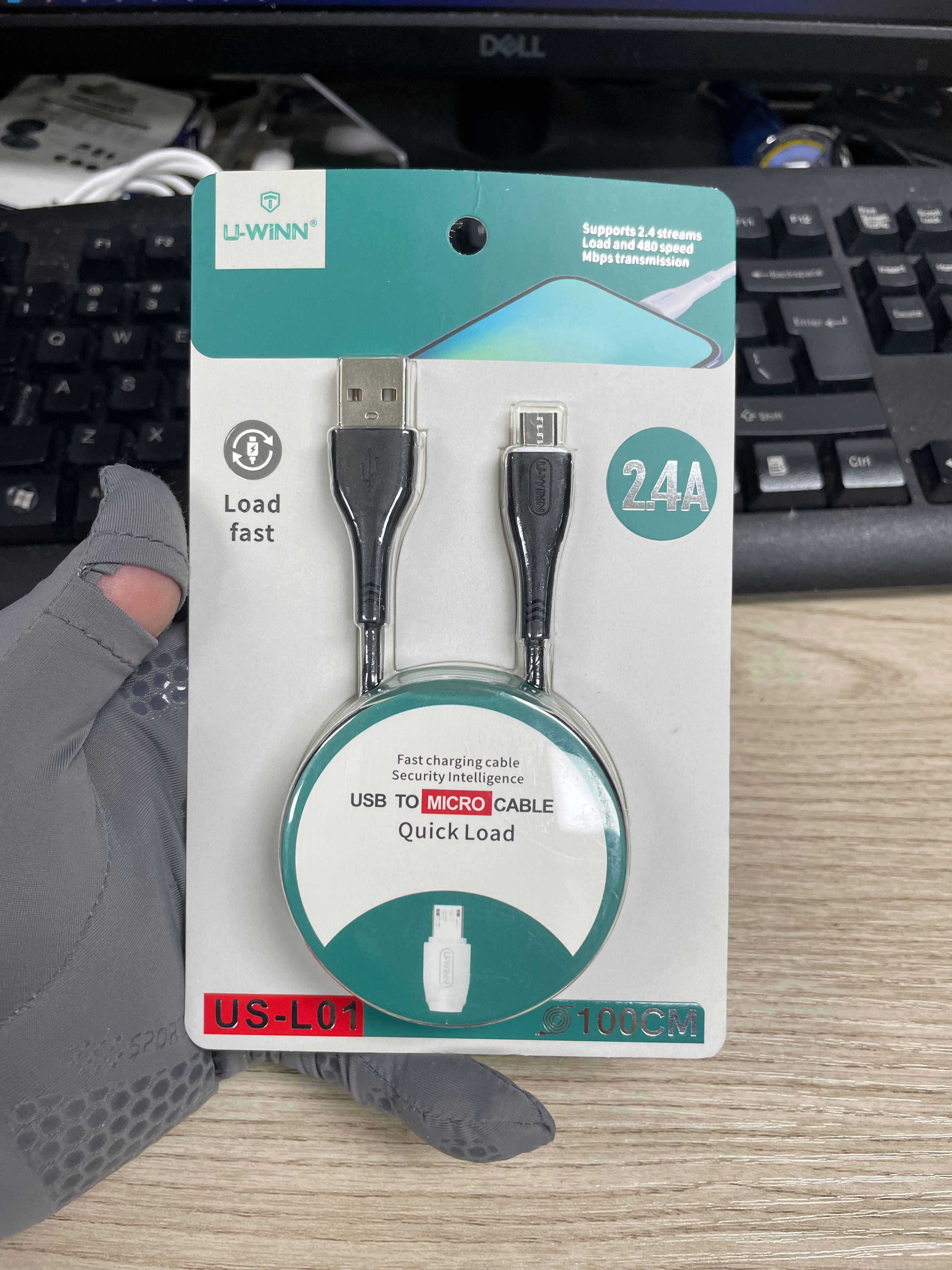 L01 Micro USB Cable 2.4A 1M Black USB 3.0 UWINN - 5 - CJ
