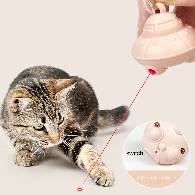 Cat Laser Toy Pointer Cat Collar Automatic Interactive Cat Toy For Kittens Dogs Game USB Charging Electric Training Pet Items - 4 - CJ