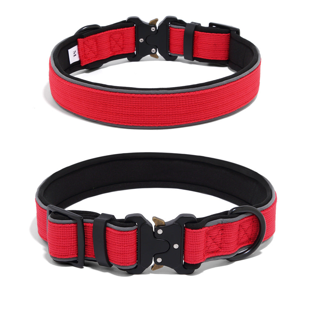 Tactical Dog CollarHarness Reflective Adjustable - 0 - CJ