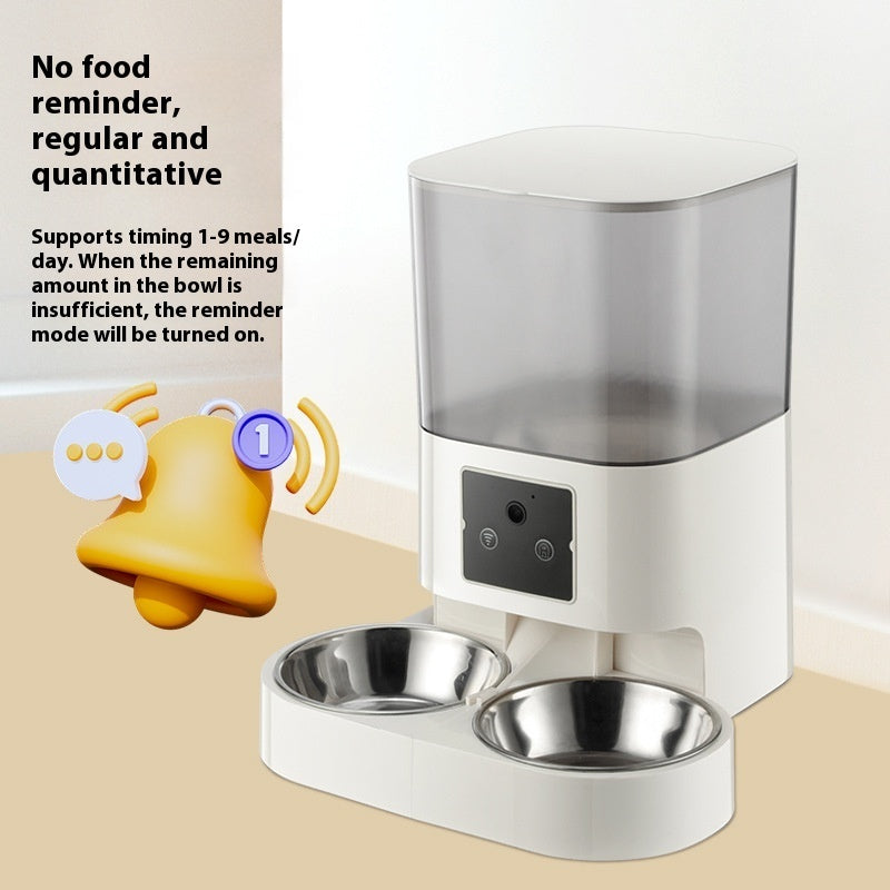 Timing Quantitative Remote Control Automatic Pet Feeder Cat Food Dog Food Intelligent Feeding Machine - 0 - CJ
