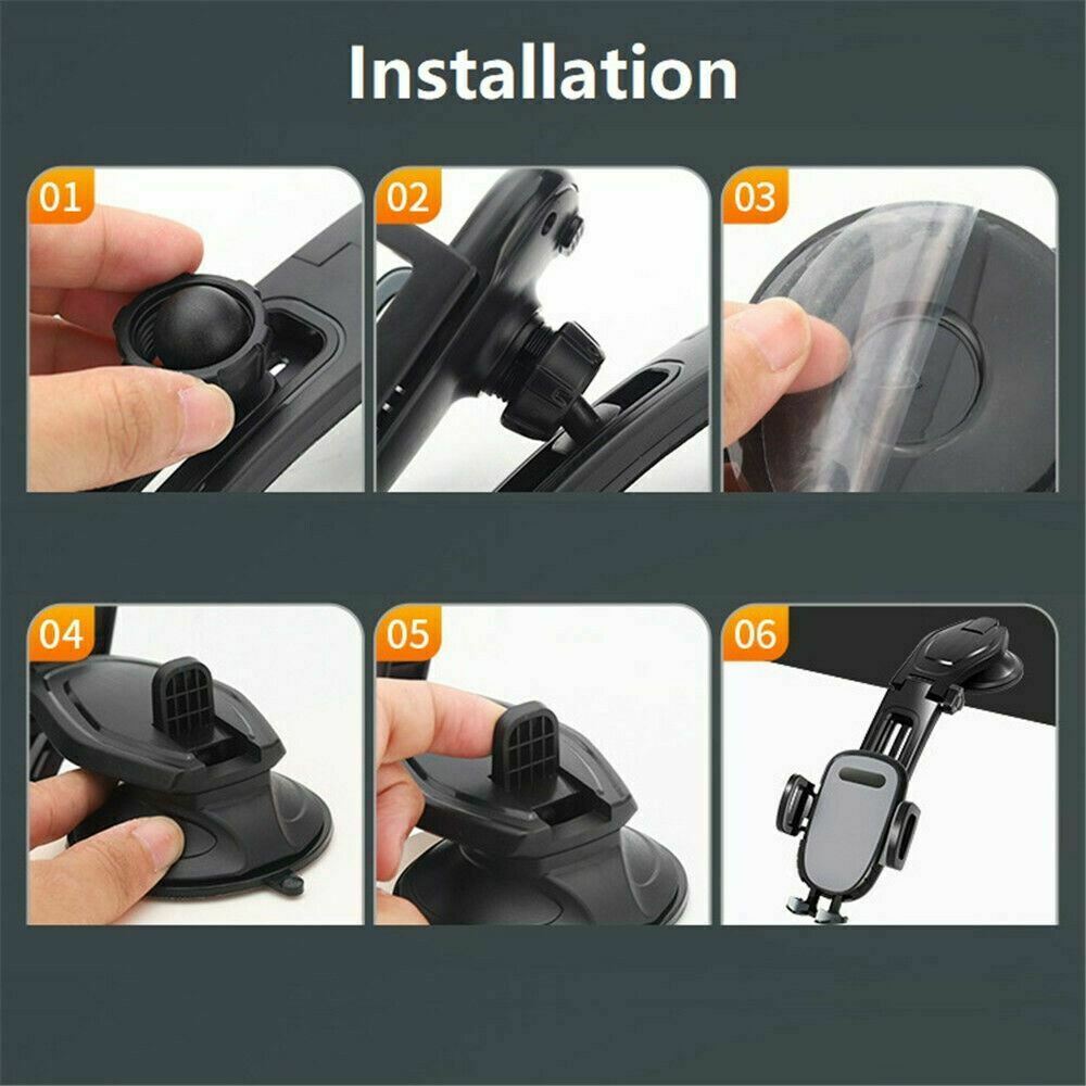 360 Rotatable Phone Mount Holder Car Dashboard Gravity Adjustable GPS Stand Rotating Car Phone Holder Universal Dashboard Mount Car Holder GPS Phone Stands Auto Accessories Car Phone Holder - 5 - CJ