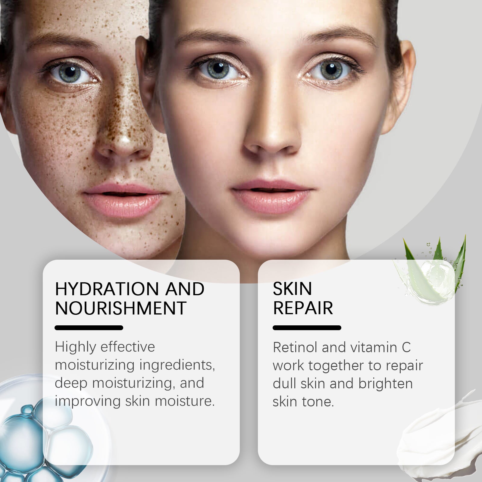 Wiyun Moisturizing Face Cream, Skin Care Moisturizing And Moisturizing To Enhance Skin Hydration Natural Gloss Facial Moisturizer - 5 - CJ