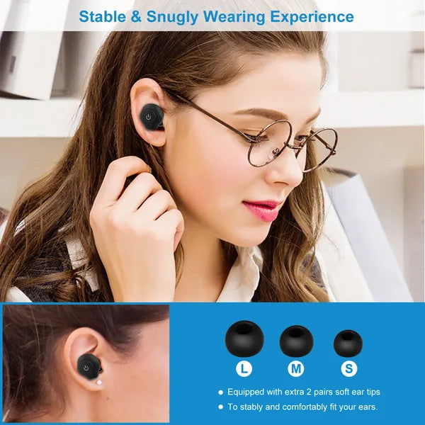 True Wireless Earbuds CSR V4.2 In - ear Stereo Headsets IP44 Waterproof Apt - X TWS Headphones Noise Cancelling - 5 - CJ