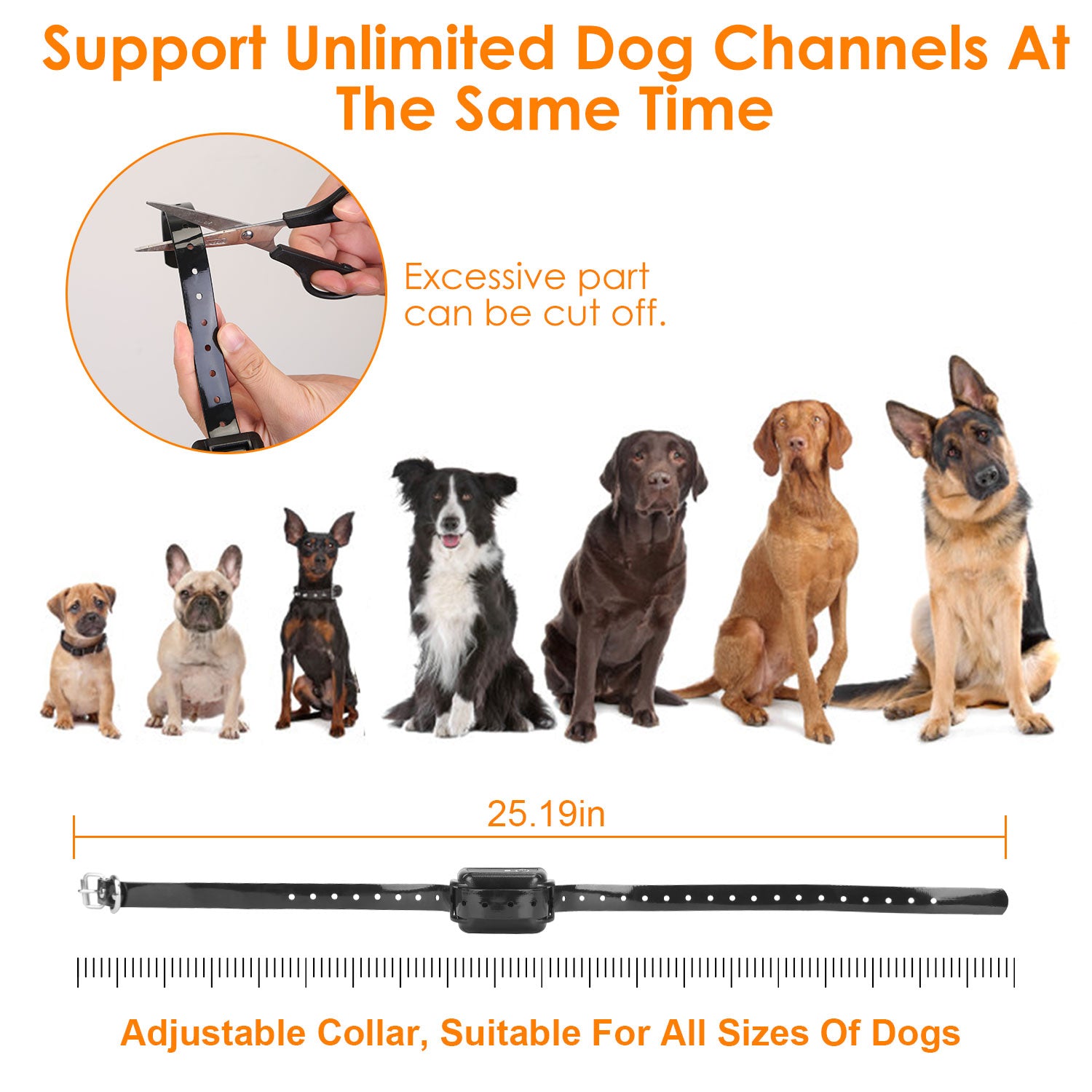1Set 328FT Electric Wireless Dog Fence System With GPS Location Monitor Collar Receiver Rechargeable Beep Vibration Fence System For Small Medium Large Dogs - 5 - CJ