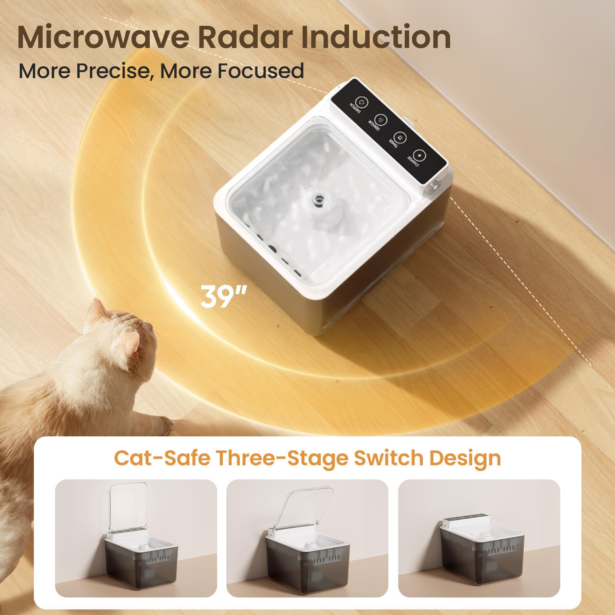 Wired Automatic Pet Fountain Dog Water Dispenser Automatic Sensing Function - 5 - CJ