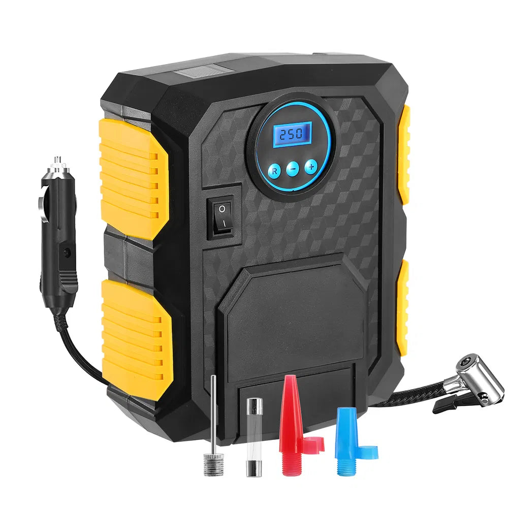 Tire Inflator 12V DC 120W 150PSI Tire Pump W/LCD Electric Air Compressor Pump 25L/Min Large Air Flow - 5 - CJ