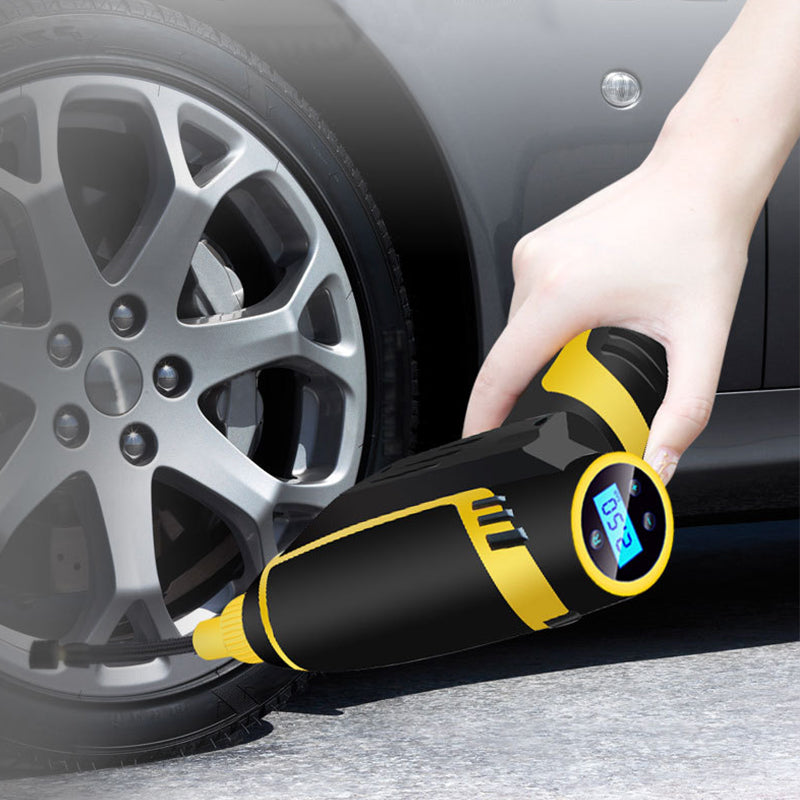 Automatic Portable Handheld Digital LED Smart Car Air Compressor - 0 - CJ