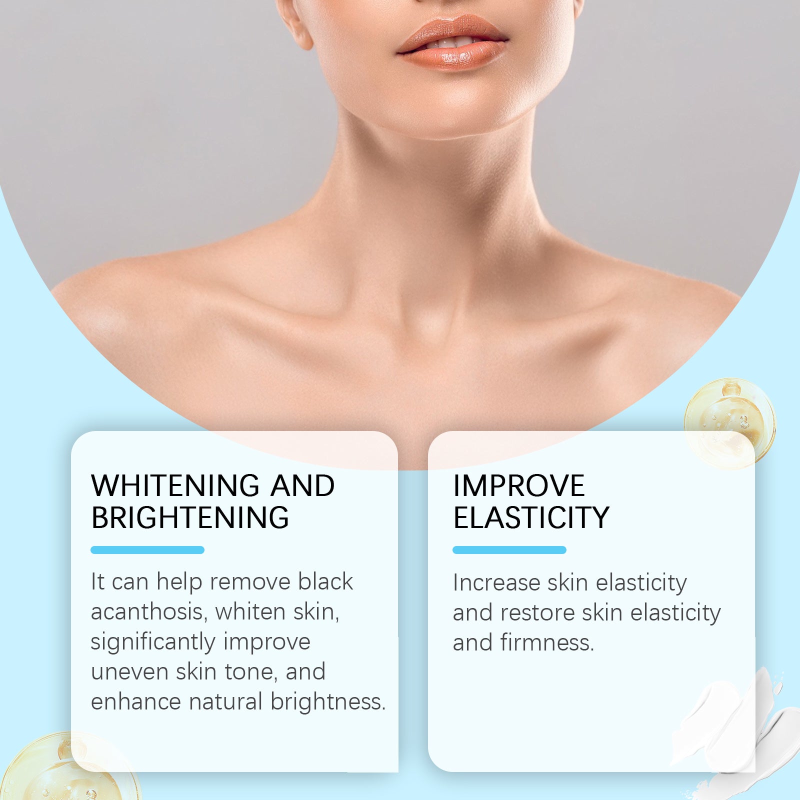 Ouhoe Black Acanthoderm Whitening Cream Soft Moisturizing, Moisturizing, Tender Skin Refreshing, Non - Greasy Elbow Neck Line Care - 5 - CJ